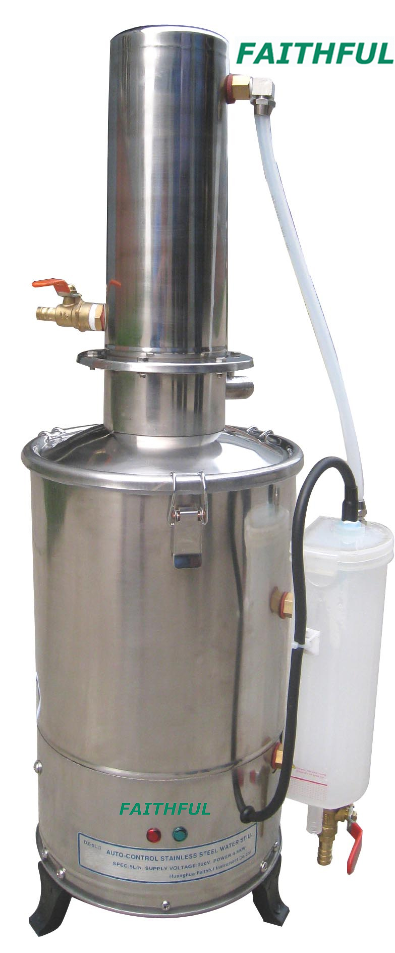 Control automático Distillador de agua de acero inoxidable